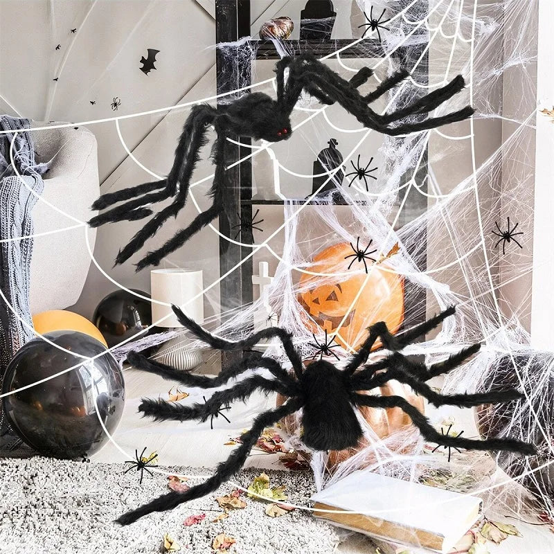 CreepyCrawl – Riesige Schwarze Halloween-Spinne für dein Spukhaus