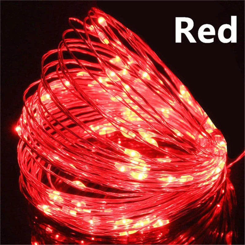 LumiWire™ – 20m USB LED Kupferdraht-Lichterkette für Innen & Außen