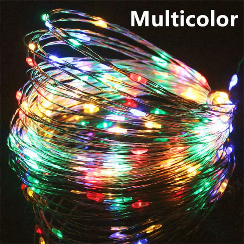 LumiWire™ – 20m USB LED Kupferdraht-Lichterkette für Innen & Außen