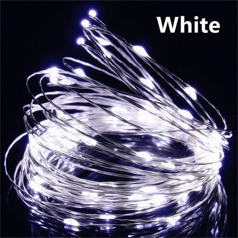LumiWire™ – 20m USB LED Kupferdraht-Lichterkette für Innen & Außen