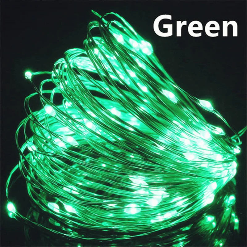 LumiWire™ – 20m USB LED Kupferdraht-Lichterkette für Innen & Außen