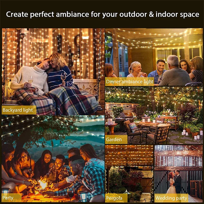 LumiWire™ – 20m USB LED Kupferdraht-Lichterkette für Innen & Außen